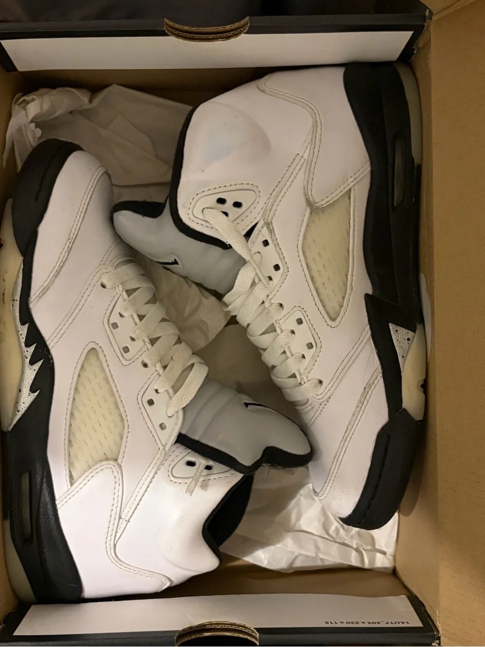 Jordan 5 White/Black (GS) Size 6Y